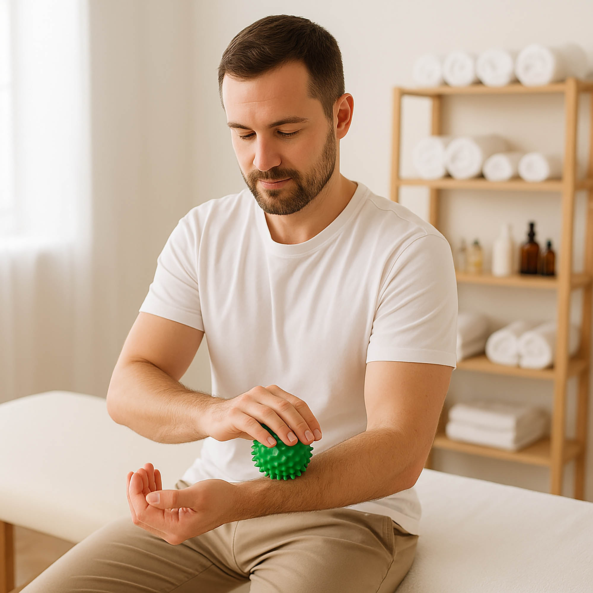 Piłka Do Masażu Ciała Mięśni Piłeczka Rolowania z Kolcami Rehabilitacyjna 3szt 6 Piłka Do Masażu Ciała Mięśni Piłeczka Rolowania z Kolcami Rehabilitacyjna 3szt - obrazek 6