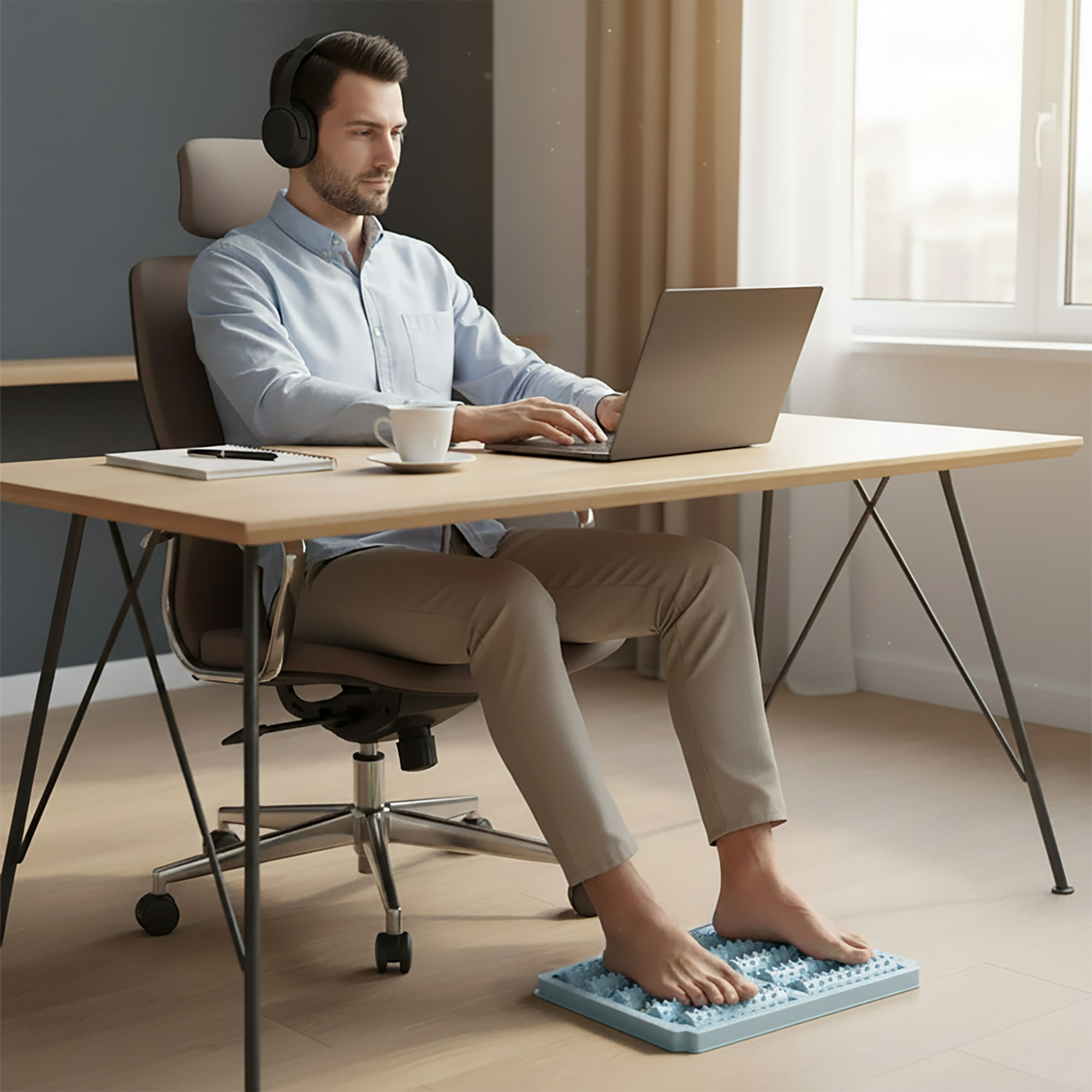 Masażer do Stóp Masażu Akupresury Nóg Roller Poprawiający Krążenie Ręczny 3 Masażer do Stóp Masażu Akupresury Nóg Roller Poprawiający Krążenie Ręczny - obrazek 3