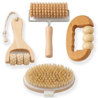 Masażer Szczotka Do Masażu Roller Rolka Do Stóp Nóg Ciała Łydek Poprawiający Krążenie Ręczny Wałek Urządzenie Zestaw 4 pack