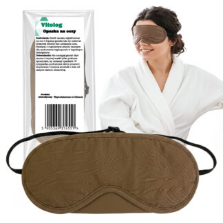 Opaska na Oczy do Spania Snu Damska Męska Zasłona Klapki Przepaska Maska Zaciemniająca Bawełniana
