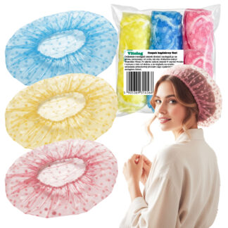 6x Czepek Kąpielowy pod Prysznic na Włosy do Kąpieli Olejowania do Masek