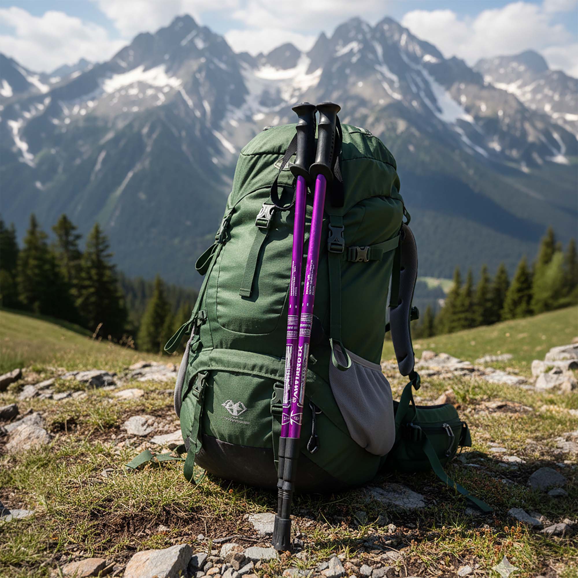 Kijki Trekkingowe Kije Nordic Walking do Chodzenia po Górach Składane Pokrowiec Akcesoria + Pokrowiec 7 Kijki Trekkingowe Kije Nordic Walking do Chodzenia po Górach Składane Pokrowiec Akcesoria + Pokrowiec - obrazek 7