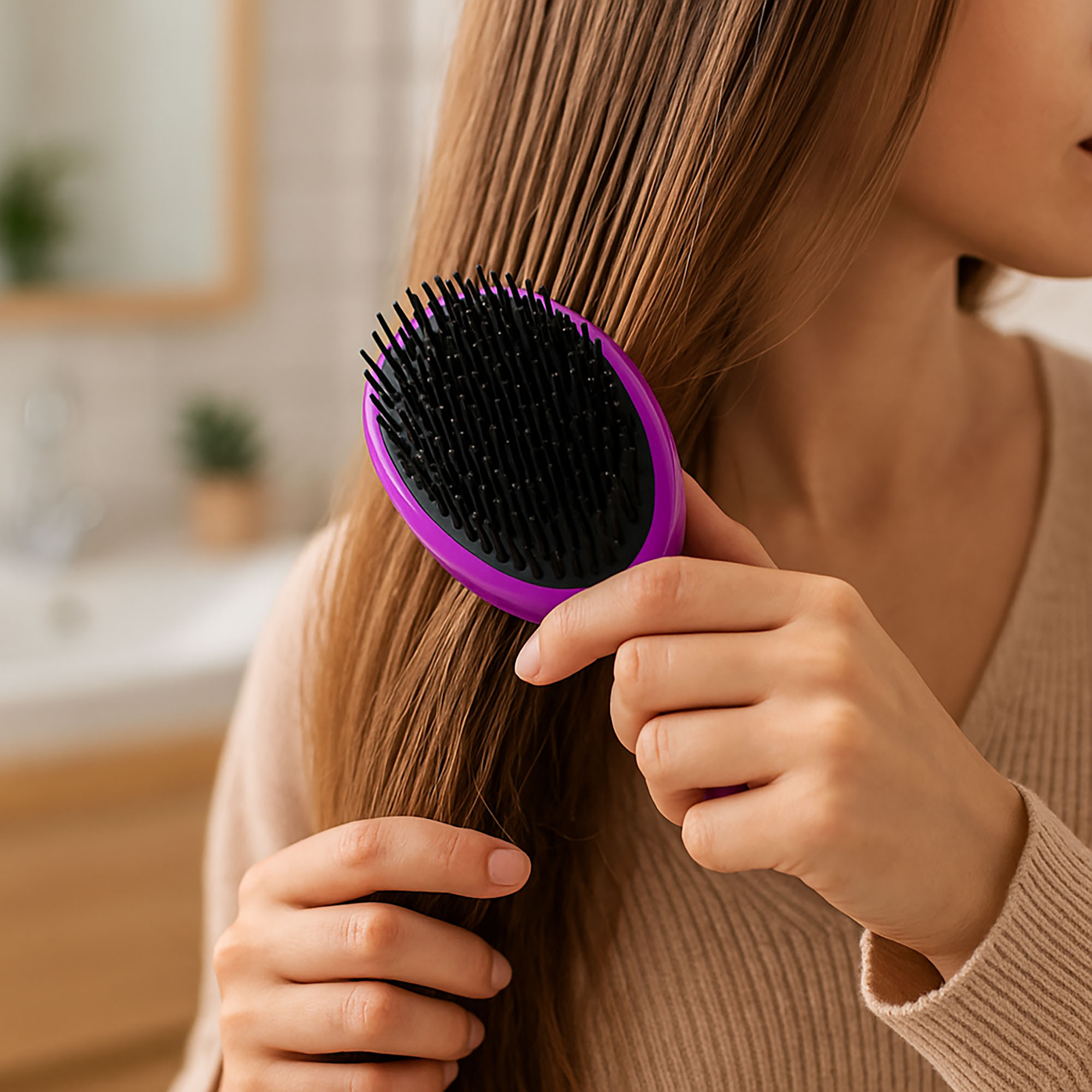 Szczotka Do Rozczesywania Włosów Czesania Masażu Prostowania Suszenia 4 Szczotka Do Rozczesywania Włosów Czesania Masażu Prostowania Suszenia - obrazek 4