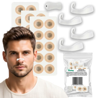 30x Rozszerzacz Magnetyczny do Nosa na Chrapanie Klips Przeciw Chrapaniu