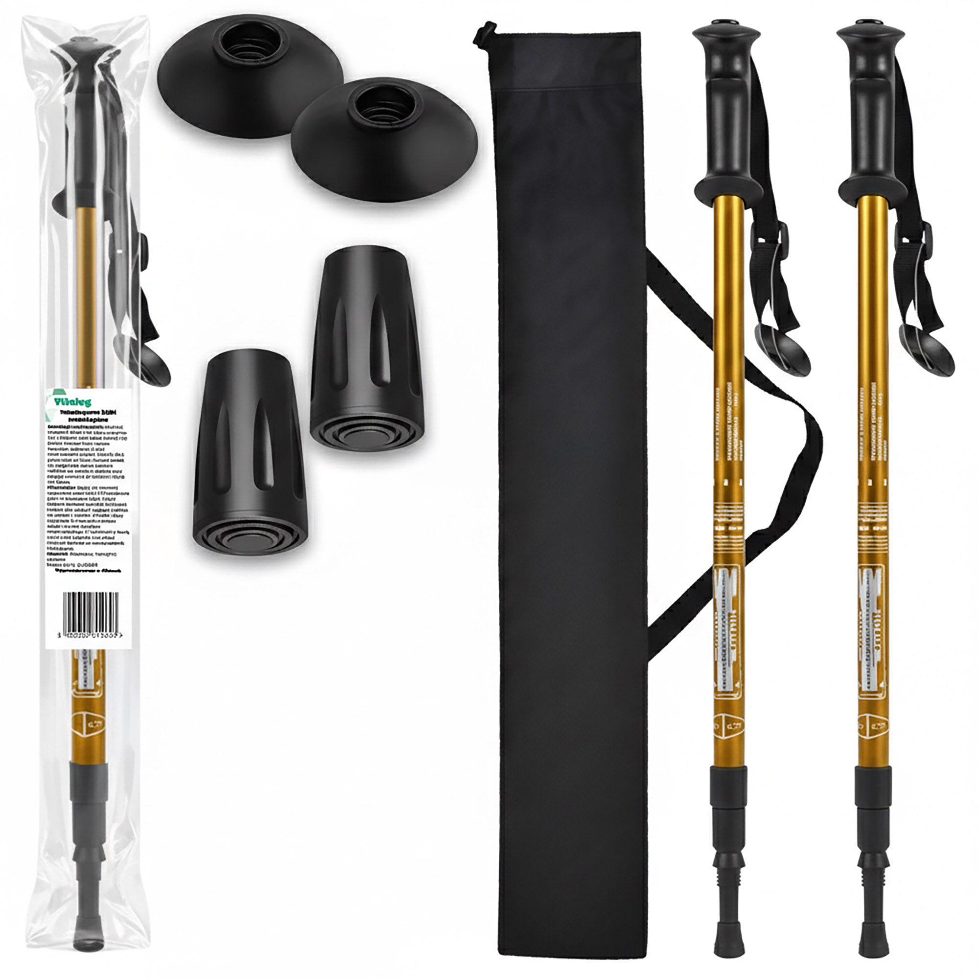 Kijki Trekkingowe Kije Nordic Walking do Chodzenia po Górach Składane Pokrowiec Akcesoria + Pokrowiec 13 Kijki Trekkingowe Kije Nordic Walking do Chodzenia po Górach Składane Pokrowiec Akcesoria + Pokrowiec - obrazek 13