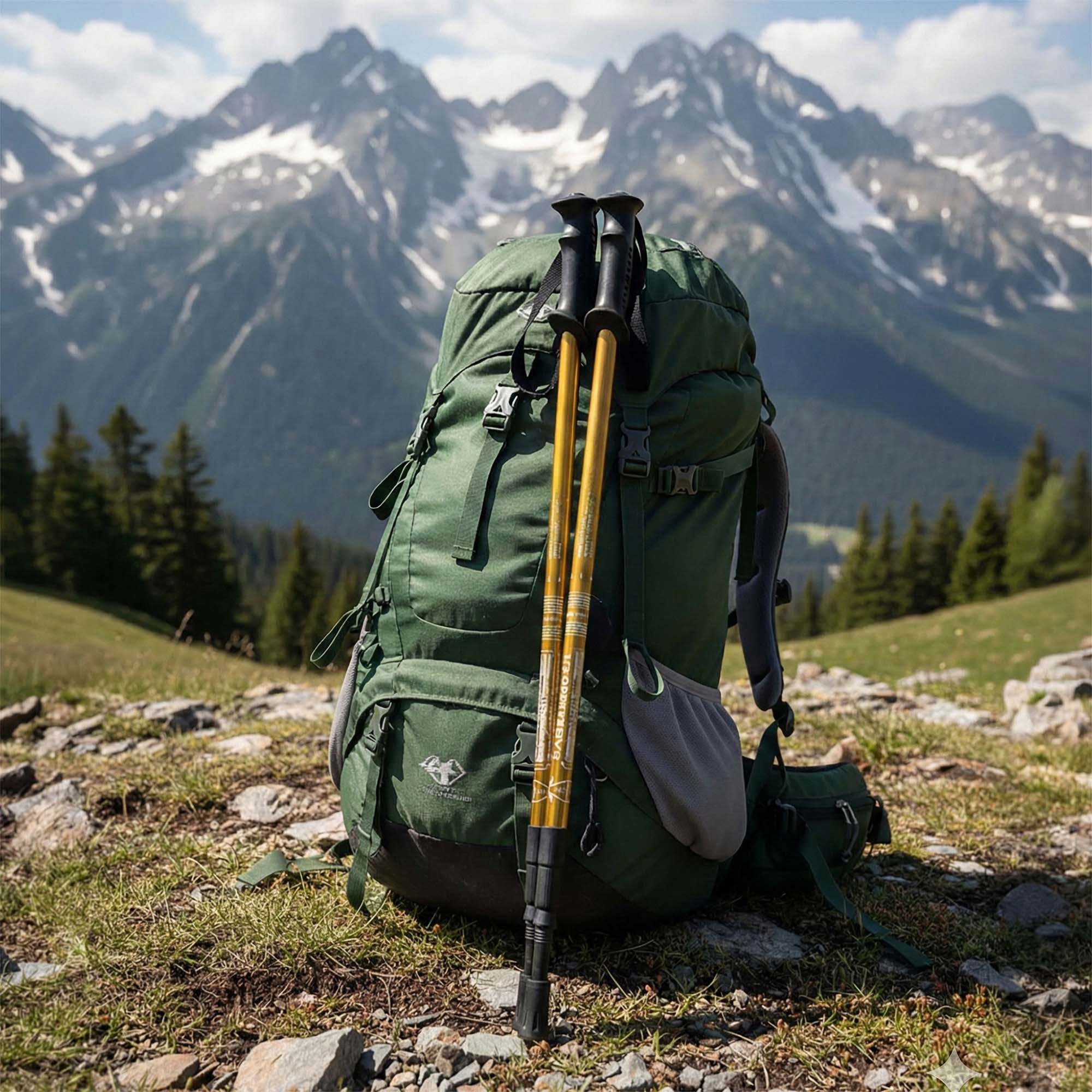 Kijki Trekkingowe Kije Nordic Walking do Chodzenia po Górach Składane Pokrowiec Akcesoria + Pokrowiec 7 Kijki Trekkingowe Kije Nordic Walking do Chodzenia po Górach Składane Pokrowiec Akcesoria + Pokrowiec - obrazek 7