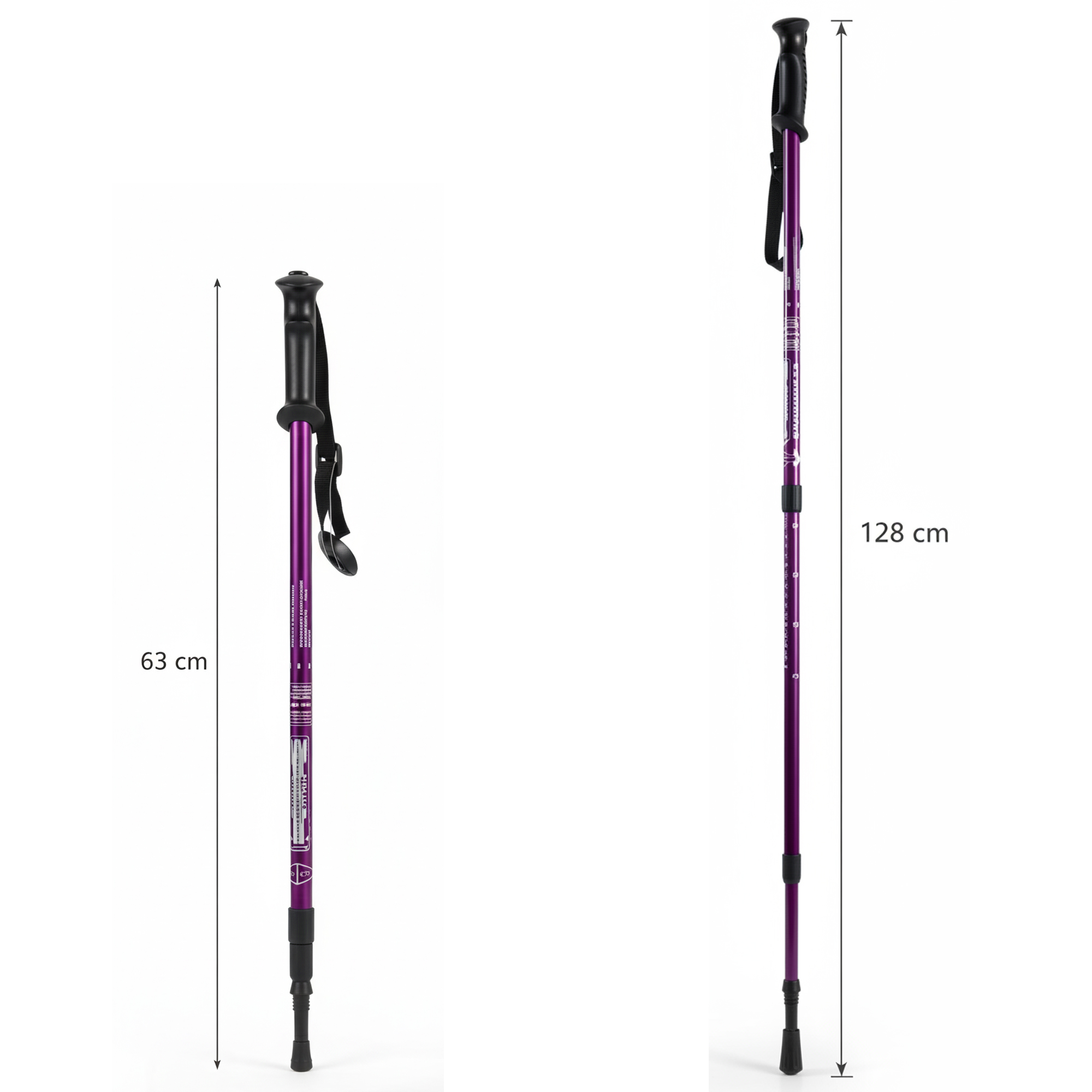 Kijki Trekkingowe Kije Nordic Walking do Chodzenia po Górach Składane Pokrowiec Akcesoria + Pokrowiec 9 Kijki Trekkingowe Kije Nordic Walking do Chodzenia po Górach Składane Pokrowiec Akcesoria + Pokrowiec - obrazek 9