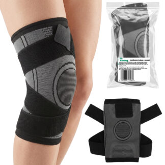 Stabilizator Kolana Opaska Ściągacz Usztywniacz na Kolano Rzepkę Elastyczna Sportowa