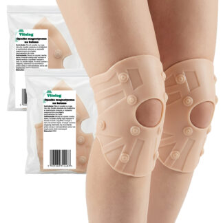 2x Opaska Magnetyczna na Kolano Ból Kolan Stabilizator Kolana z 10 Magnesami Elastyczna Żelowa na Bóle Reumatyczne