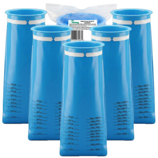 Worek na Wymioty Torba na Wymiociny do Wymiotów Worki z Miarką i Kołnierzem 5 szt