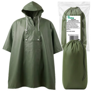Płaszcz Przeciwdeszczowy Peleryna Ponczo z Kapturem Damski Męski Duży z Daszkiem i Kieszenią