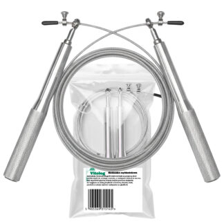 Skakanka Bokserska Treningowa Crossfit Regulowana do Ćwiczeń Stalowa Linka 3m