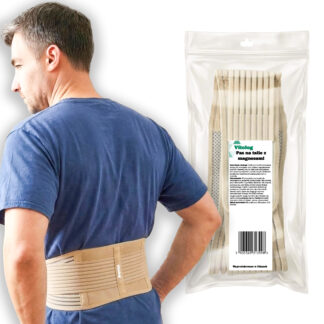 Pas Magnetyczny Lędźwiowy na Kregosłup Rozgrzewający z 20 Magnesami i Turmalinem