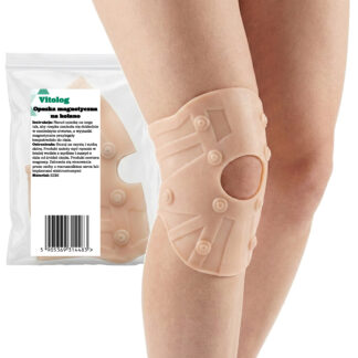 Opaska Magnetyczna na Kolano Ból Kolan Stabilizator Kolana z 10 Magnesami Elastyczna Żelowa na Bóle Reumatyczne