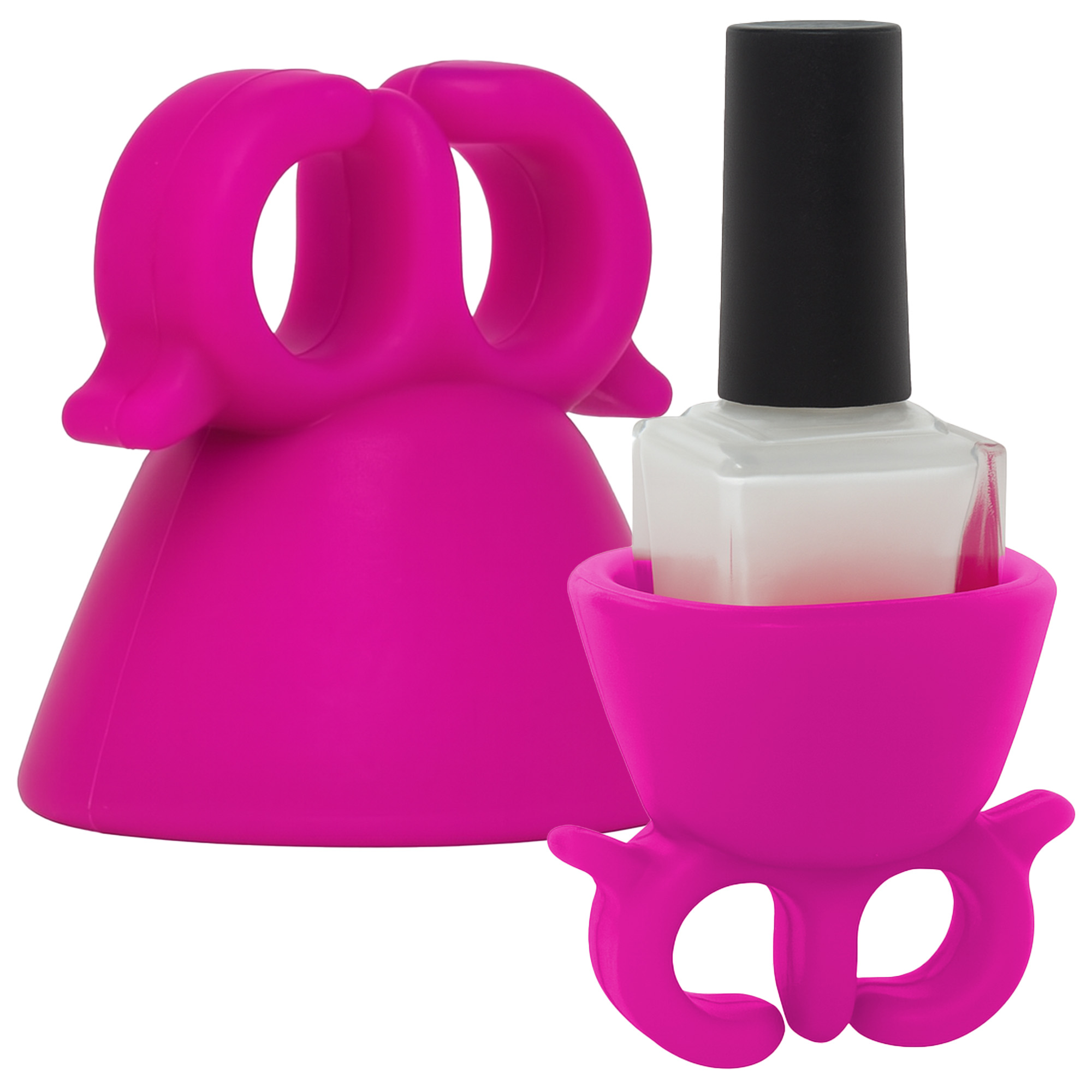 Uchwyt Na Lakier Do Paznokci Silikonowy Do Malowania Bez Rozlewania Fiolet 1 Uchwyt Na Lakier Do Paznokci Silikonowy Do Malowania Bez Rozlewania Fiolet