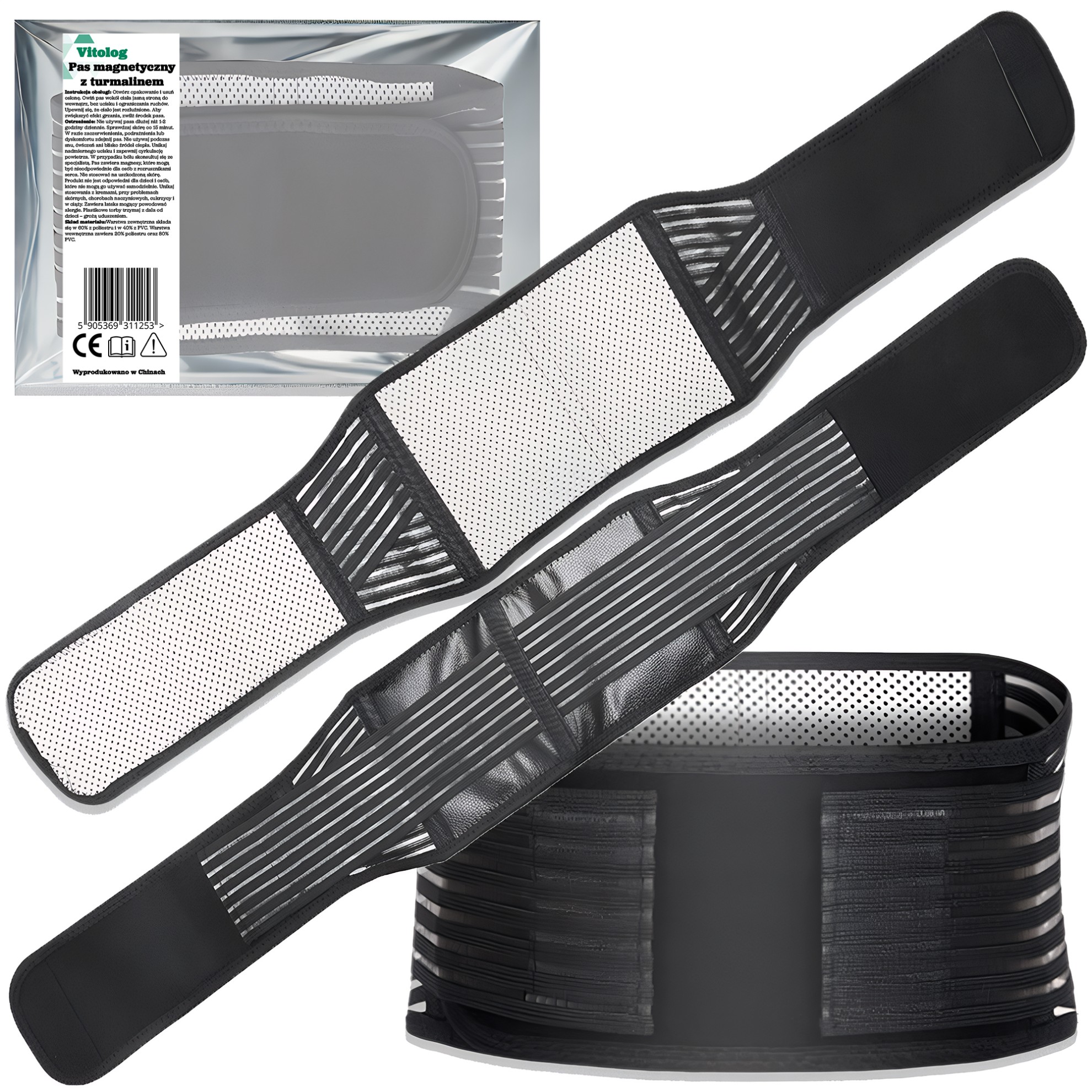 Pas Na Kręgosłup Lędźwiowy Magnetyczny Rozgrzewający Z Turmalinem Leczniczy 1 Pas Na Kręgosłup Lędźwiowy Magnetyczny Rozgrzewający Z Turmalinem Leczniczy