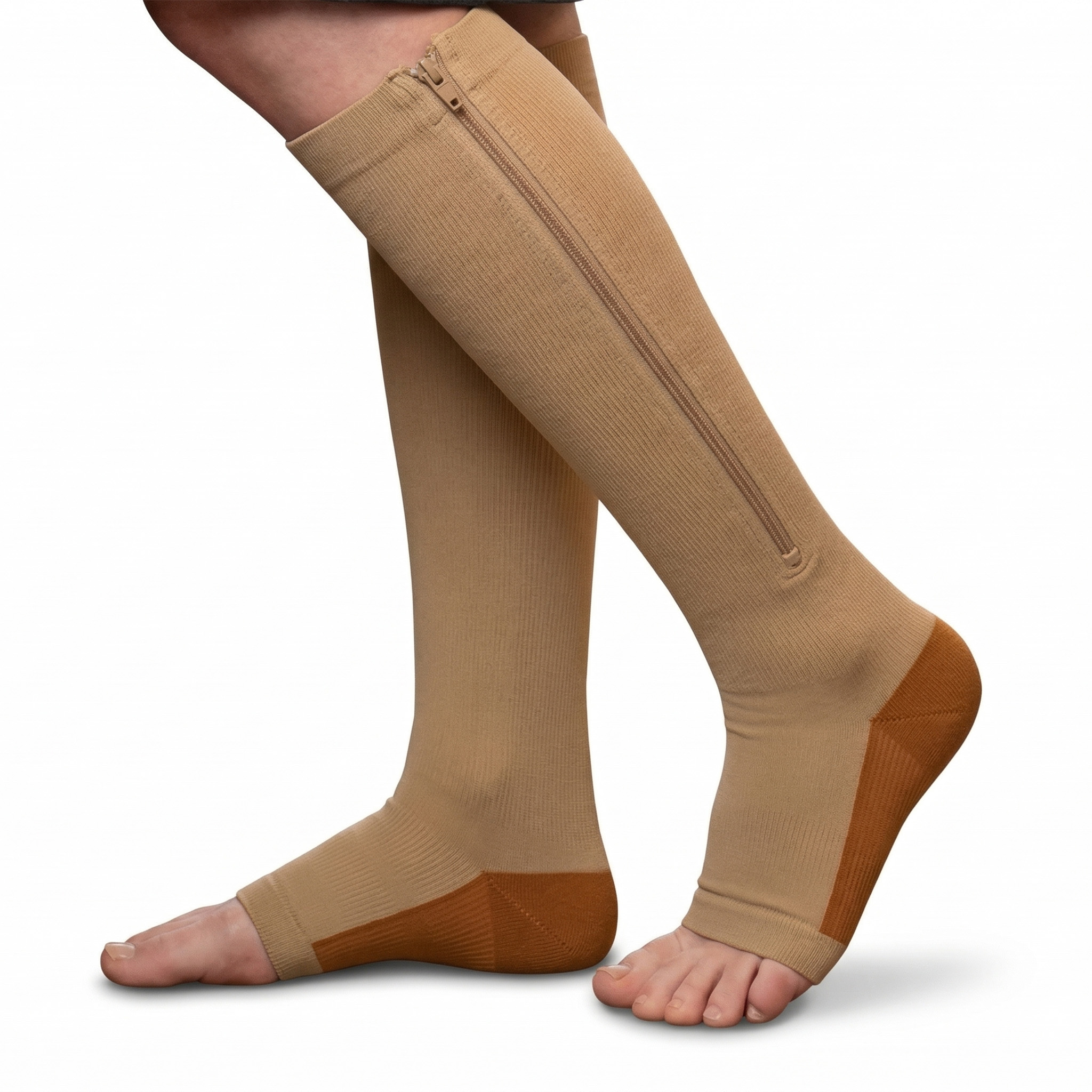 Podkolanówki Uciskowe Skarpety Kompresyjne Przeciwżylakowe na Żylaki Zamek 12 Podkolanówki Uciskowe Skarpety Kompresyjne Przeciwżylakowe na Żylaki Zamek - obrazek 12