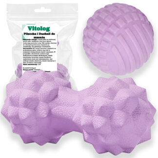 2 szt Piłka Duoball do Masażu Rolowania Ciała Mięśni Piłeczka z Kolcami