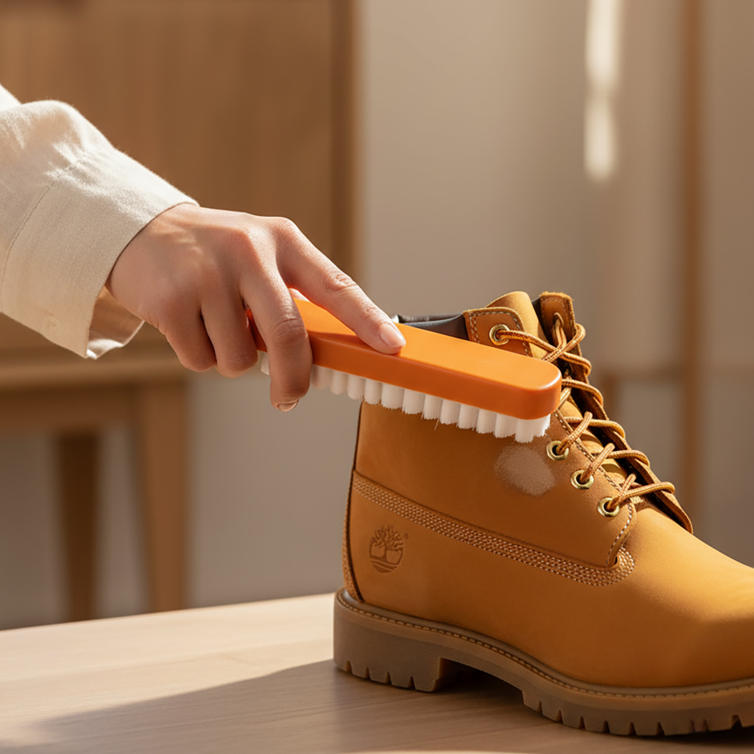 Szczotka do Czyszczenia Butów Zamszowych Obuwia z Zamszu Nabuku Krepowa 4 Szczotka do Czyszczenia Butów Zamszowych Obuwia z Zamszu Nabuku Krepowa - obrazek 4