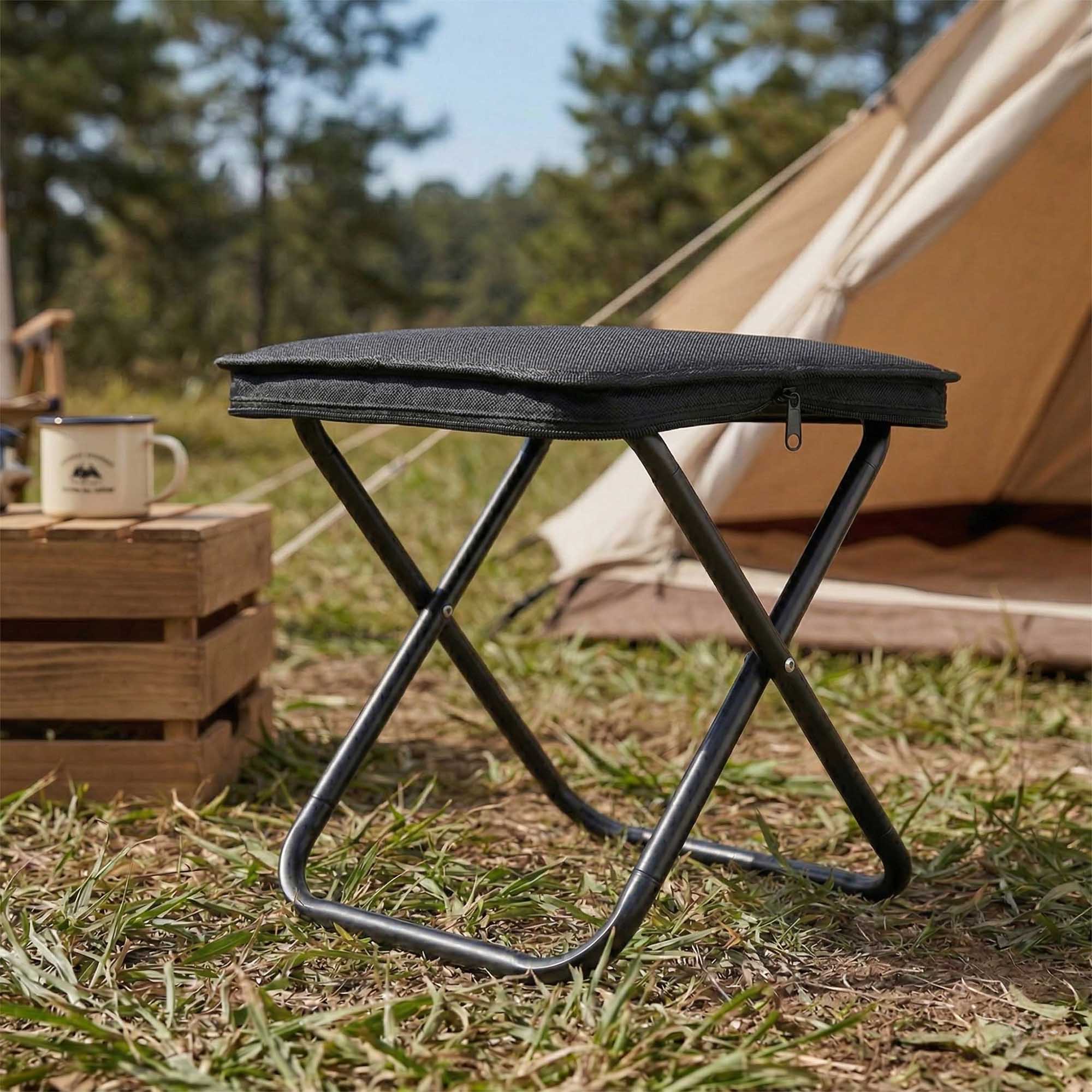 Krzesełko Turystyczne Składane Wędkarskie Krzesło Kempingowe Biwakowe Etui 5 Krzesełko Turystyczne Składane Wędkarskie Krzesło Kempingowe Biwakowe Etui - obrazek 5