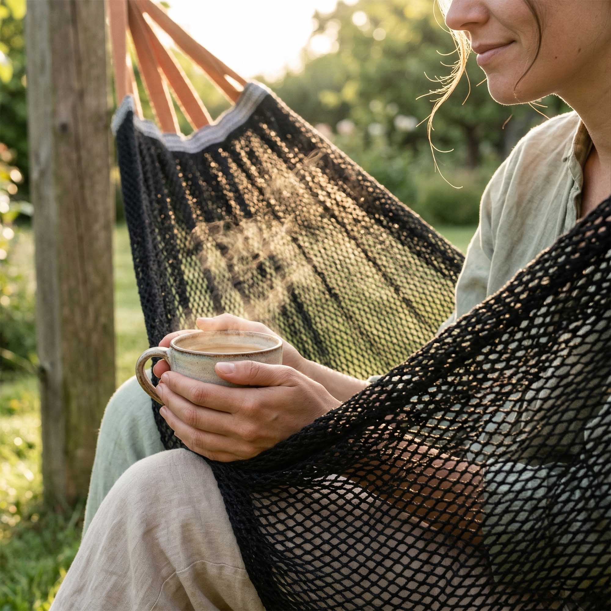 Hamak Ogrodowy Turystyczny Dwuosobowy do Ogrodu na Taras 210x140 cm Duży 7 Hamak Ogrodowy Turystyczny Dwuosobowy do Ogrodu na Taras 210x140 cm Duży - obrazek 7