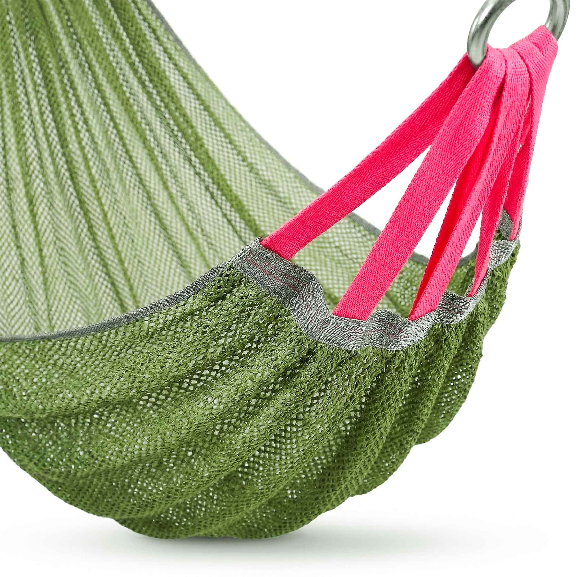 Hamak Ogrodowy Turystyczny Dwuosobowy do Ogrodu na Taras 210x140 cm Duży 14 Hamak Ogrodowy Turystyczny Dwuosobowy do Ogrodu na Taras 210x140 cm Duży - obrazek 14