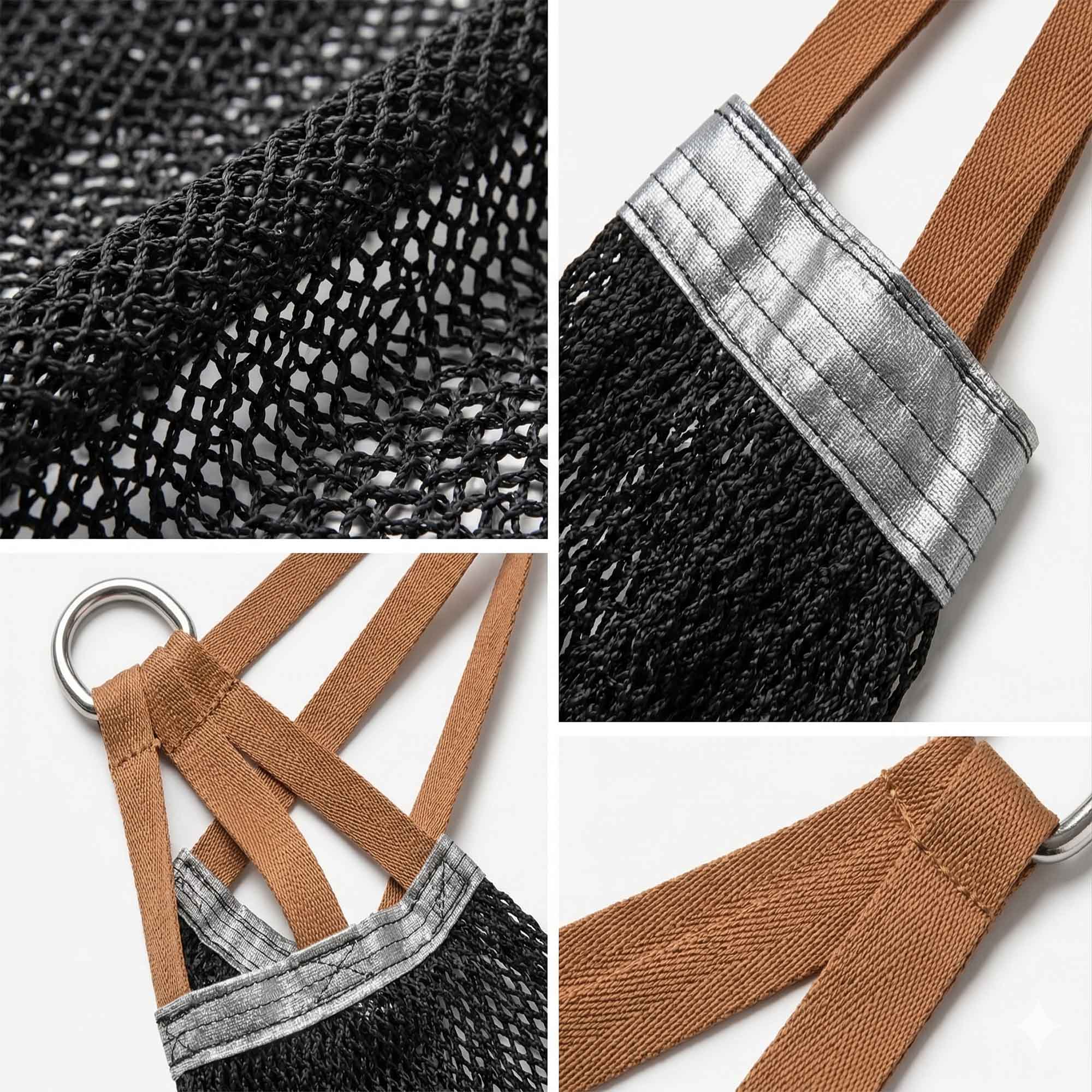 Hamak Ogrodowy Turystyczny Dwuosobowy do Ogrodu na Taras 210x140 cm Duży 11 Hamak Ogrodowy Turystyczny Dwuosobowy do Ogrodu na Taras 210x140 cm Duży - obrazek 11