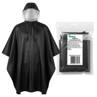 Płaszcz Przeciwdeszczowy Peleryna Ponczo z Kapturem Damski Męski Duży z Daszkiem Osłoną Twarzy