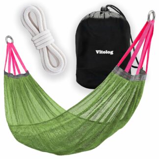 Hamak Ogrodowy Turystyczny Dwuosobowy do Ogrodu na Taras 210x140 cm Duży