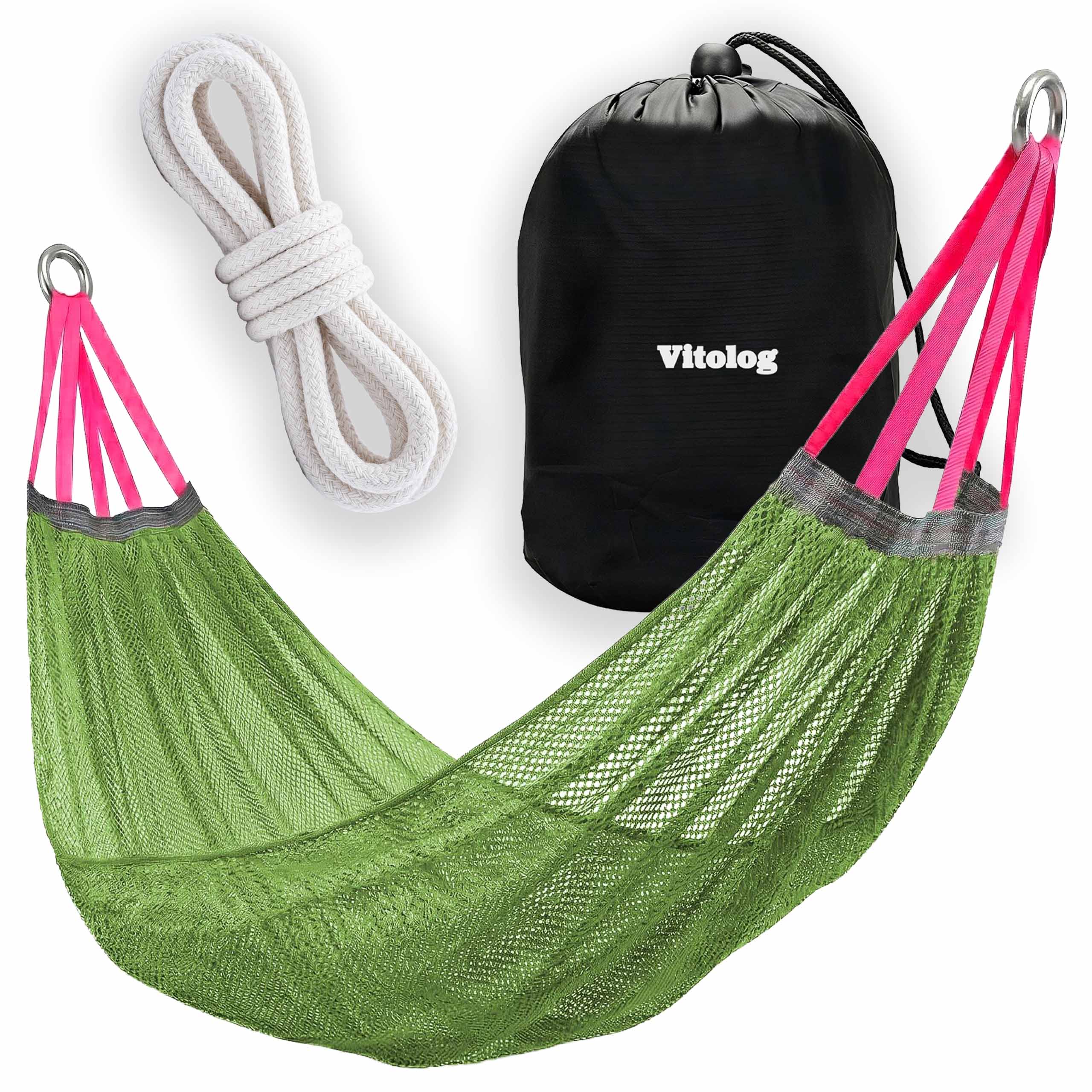 Hamak Ogrodowy Turystyczny Dwuosobowy do Ogrodu na Taras 210x140 cm Duży 1 Hamak Ogrodowy Turystyczny Dwuosobowy do Ogrodu na Taras 210x140 cm Duży