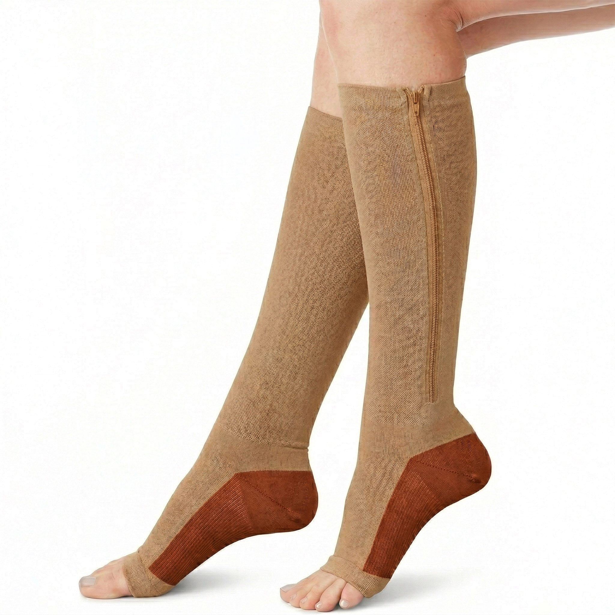 Podkolanówki Uciskowe Skarpety Kompresyjne Przeciwżylakowe na Żylaki Zamek 13 Podkolanówki Uciskowe Skarpety Kompresyjne Przeciwżylakowe na Żylaki Zamek - obrazek 13