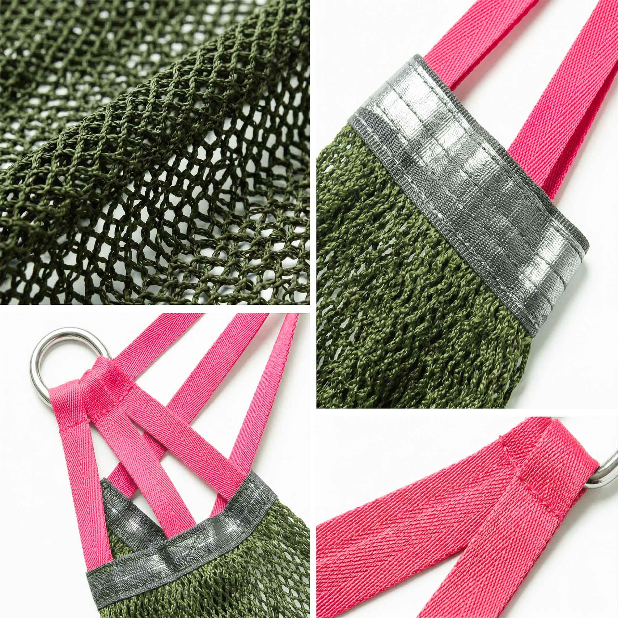 Hamak Ogrodowy Turystyczny Dwuosobowy do Ogrodu na Taras 210x140 cm Duży 12 Hamak Ogrodowy Turystyczny Dwuosobowy do Ogrodu na Taras 210x140 cm Duży - obrazek 12