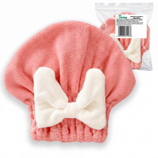 Ręcznik Turban na Głowę do Suszenia Włosów Szybkoschnący z Mikrofibry Gruby