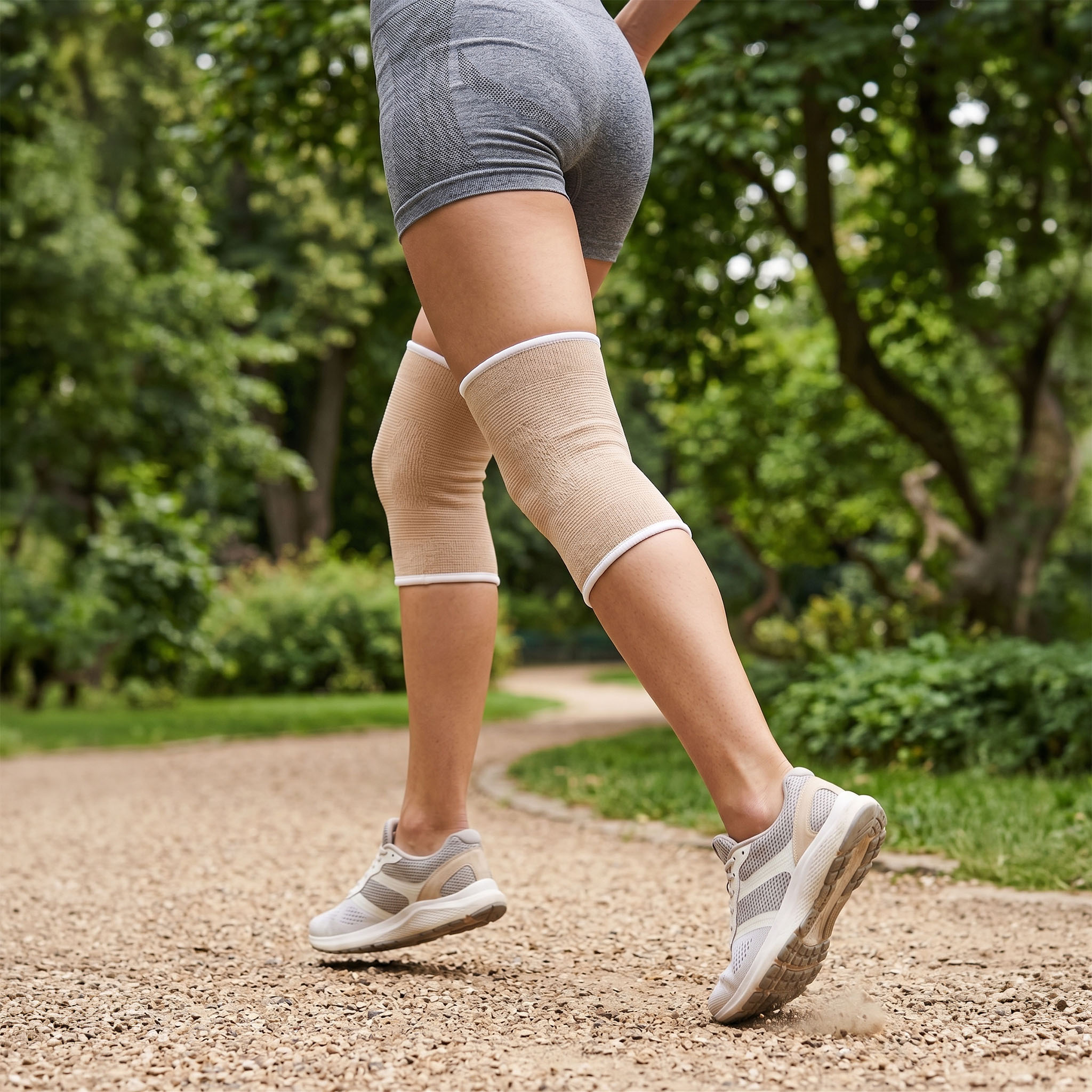 2x Opaska Kompresyjna na Kolano Stabilizator Sportowy Ściągacz Kolana Elastyczna na Siłownię 6 2x Opaska Kompresyjna na Kolano Stabilizator Sportowy Ściągacz Kolana Elastyczna na Siłownię - obrazek 6