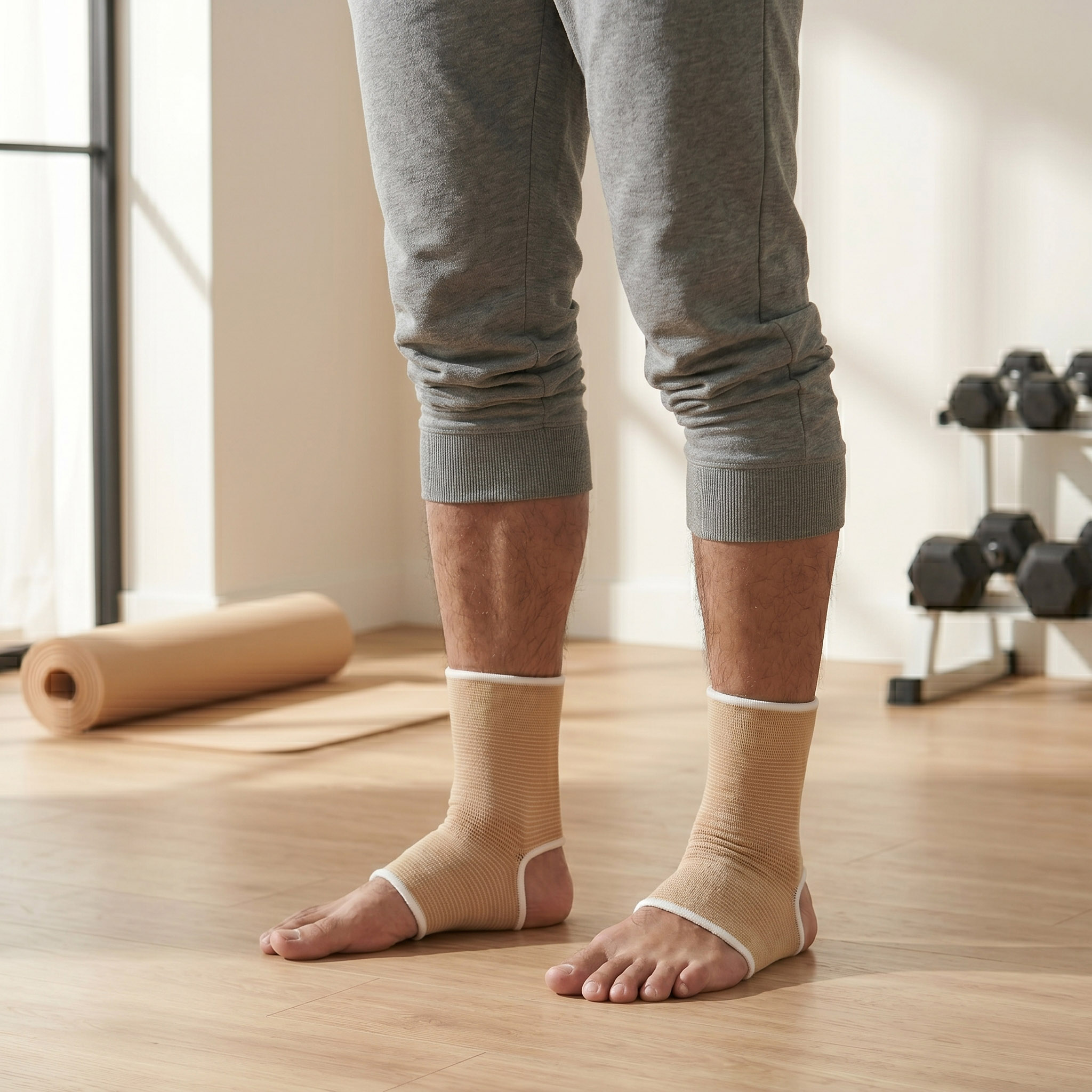 2x Opaska Kompresyjna na Kostkę Stabilizator Sportowy Ściągacz Kostki Stopy 4 2x Opaska Kompresyjna na Kostkę Stabilizator Sportowy Ściągacz Kostki Stopy - obrazek 4