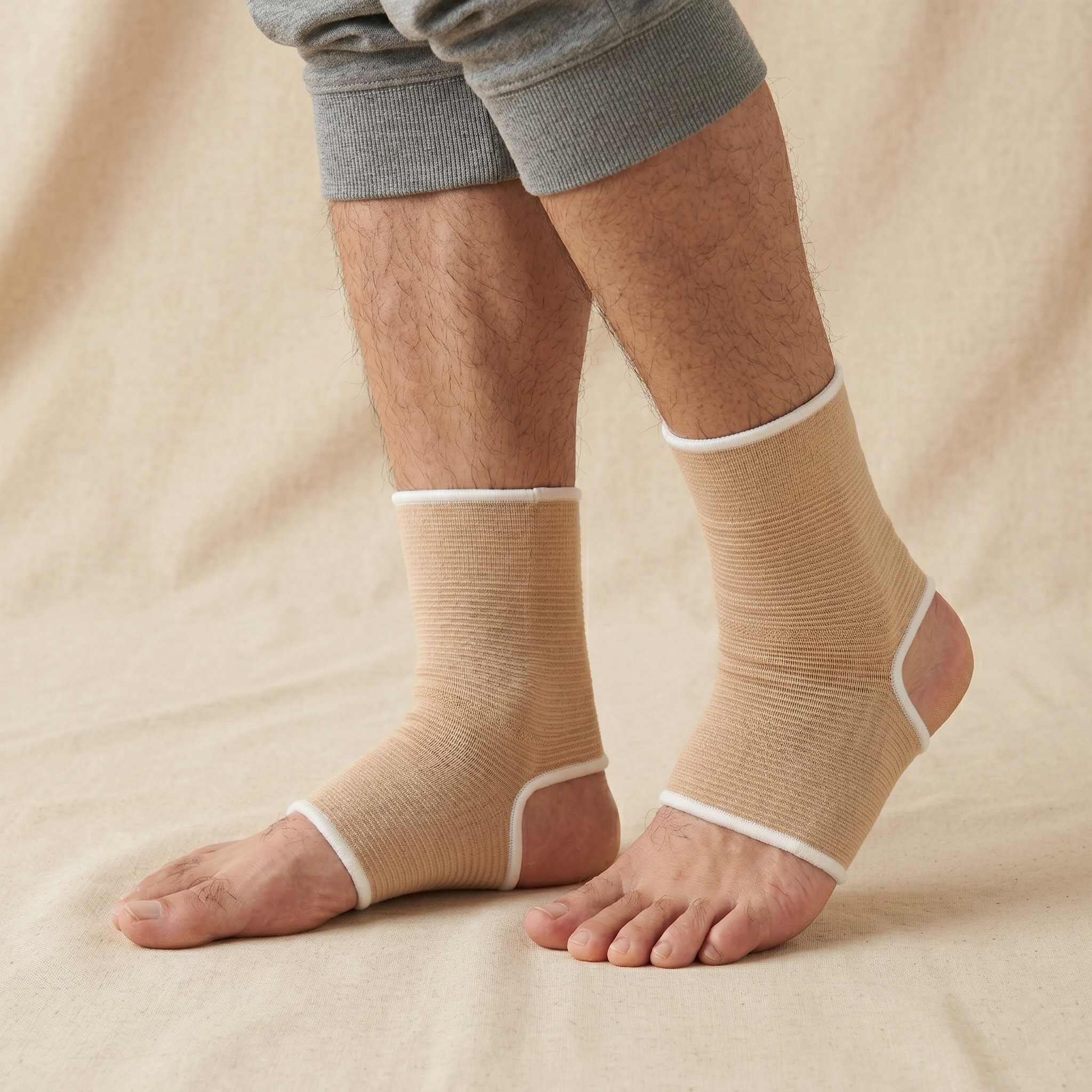 2x Opaska Kompresyjna na Kostkę Stabilizator Sportowy Ściągacz Kostki Stopy 9 2x Opaska Kompresyjna na Kostkę Stabilizator Sportowy Ściągacz Kostki Stopy - obrazek 9