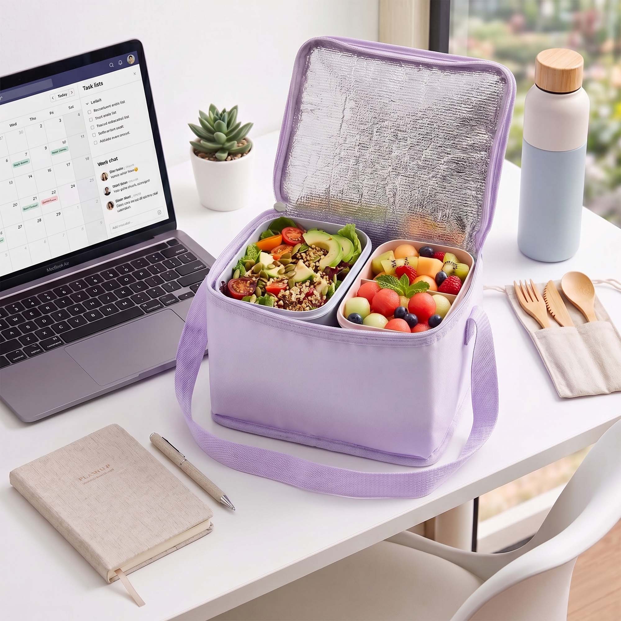 Torba Termiczna Turystyczna na Jedzenie Lunch Chłodząca Izolacyjna 4,5 L + Wkład Chłodzący 4 Torba Termiczna Turystyczna na Jedzenie Lunch Chłodząca Izolacyjna 4,5 L + Wkład Chłodzący - obrazek 4