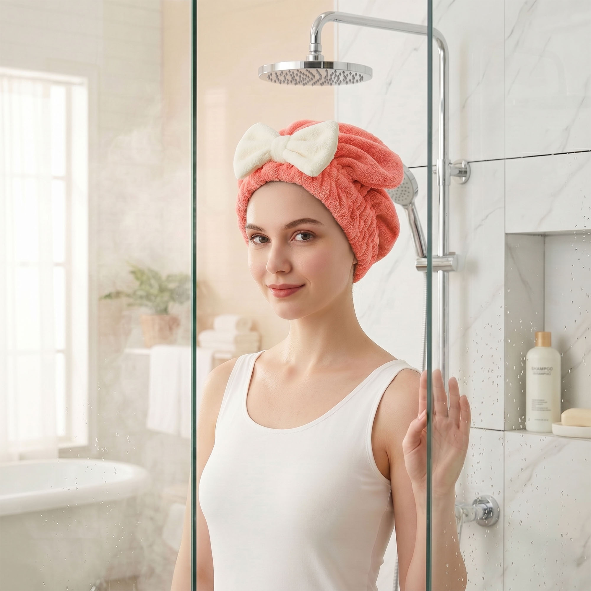 Ręcznik Turban na Głowę do Suszenia Włosów Szybkoschnący z Mikrofibry Gruby 6 Ręcznik Turban na Głowę do Suszenia Włosów Szybkoschnący z Mikrofibry Gruby - obrazek 6