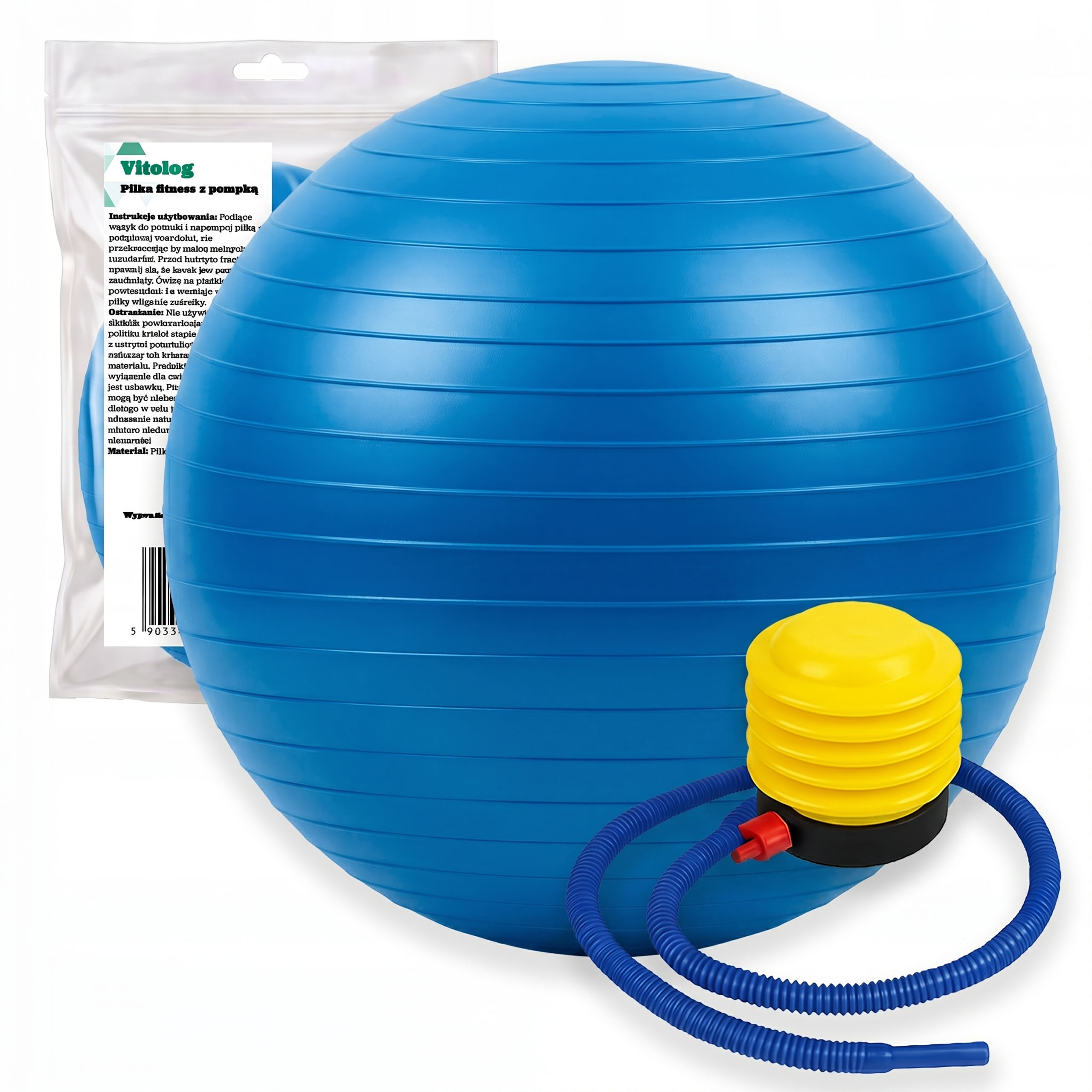 Piłka Gimnastyczna Fitness do Ćwiczeń Pilates w Ciąży Rehabilitacyjna 65 cm 1 Piłka Gimnastyczna Fitness do Ćwiczeń Pilates w Ciąży Rehabilitacyjna 65 cm